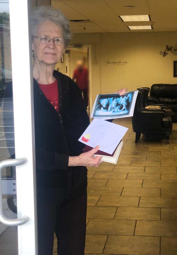 Mom Bday Nursing Home Door